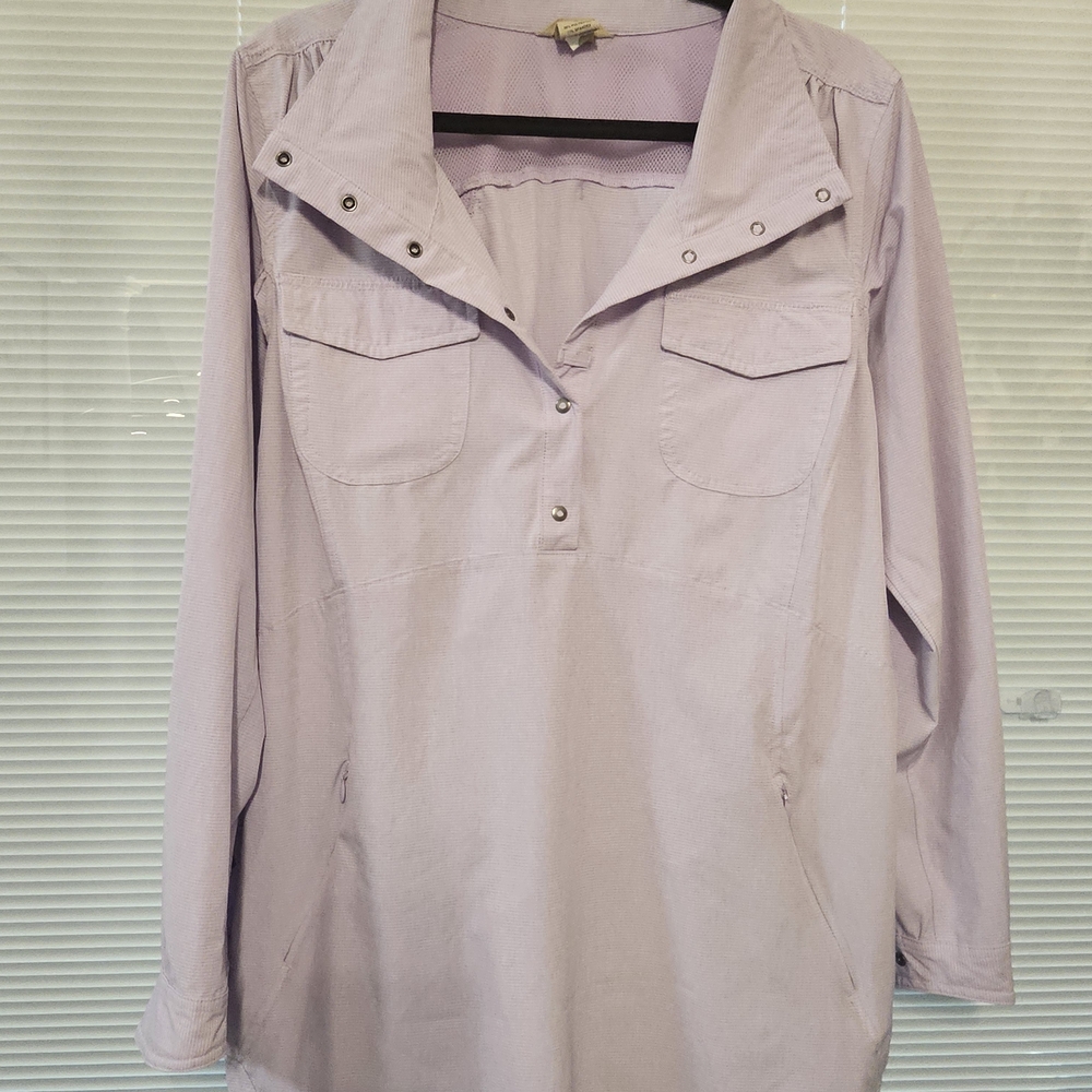 Duluth Lavendar 1/4 Button Tunic - MEDIUM